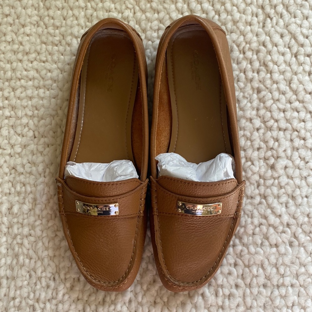 Coach Women’s Pebble Grain Leather Loafers